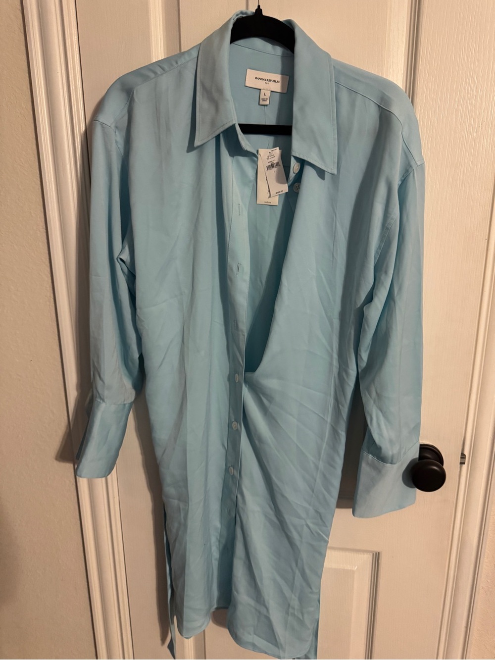 Banana Republic Light Blue Women's Dress Shirt